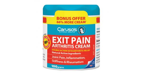 D U Xoa B P Carusos Exit Pain Arthritis Cream